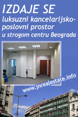 Izdavanje kancelarijsko-poslovnog prostora u centru Beograda
